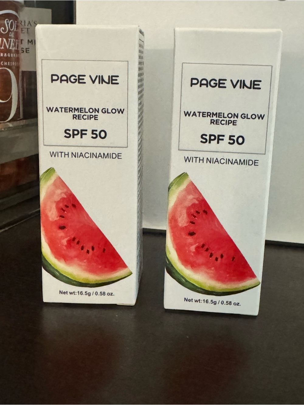 Page Vine Watermelon Glow SPF 50 Sunscreen Stick with Niacinamide